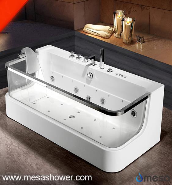 Okno Nowo prostokątne Szklane Wanna Wanny Wanna Whirlpool