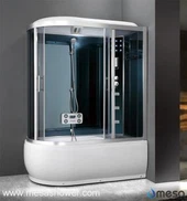 Wanna Kabina prysznicowa z dwoma szklanymi drzwiami przesuwnymi