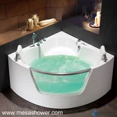 Dwie osoby 2 osoby luksusowe Narożne szkło z włókna szklanego akrylowe Hot Whirlpool z wanną z hydromasażem Wanna z atrakcyjną ceną